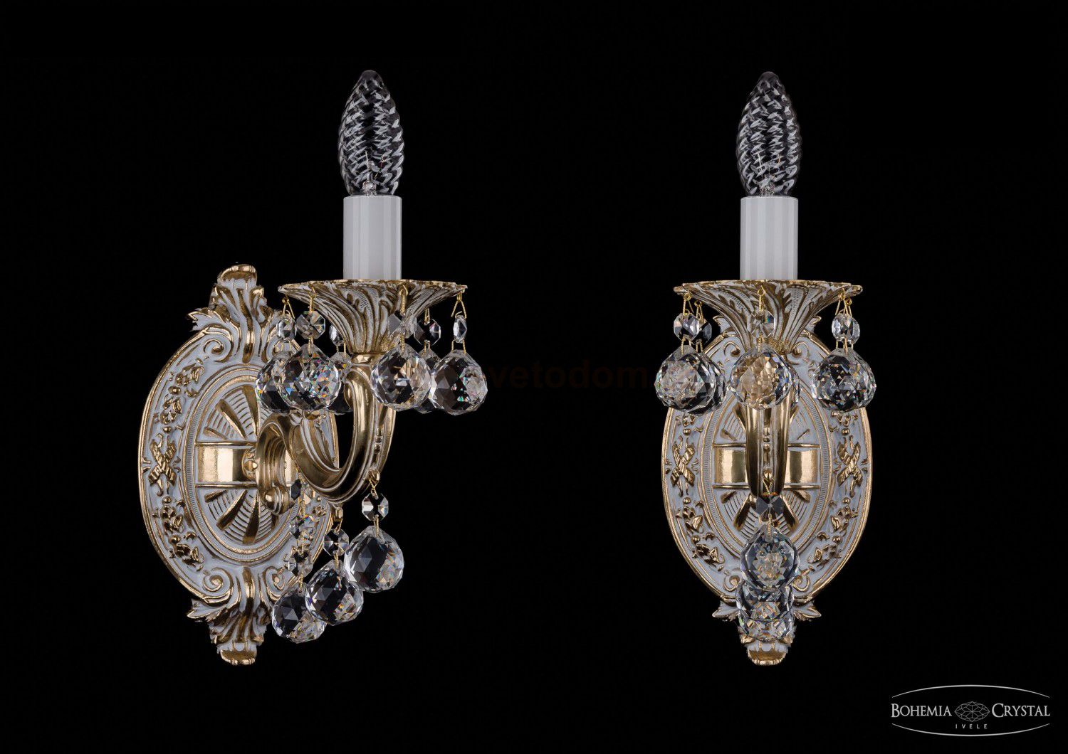 Светильник настенный бра Bohemia Ivele 1700/1/B/GW/Balls