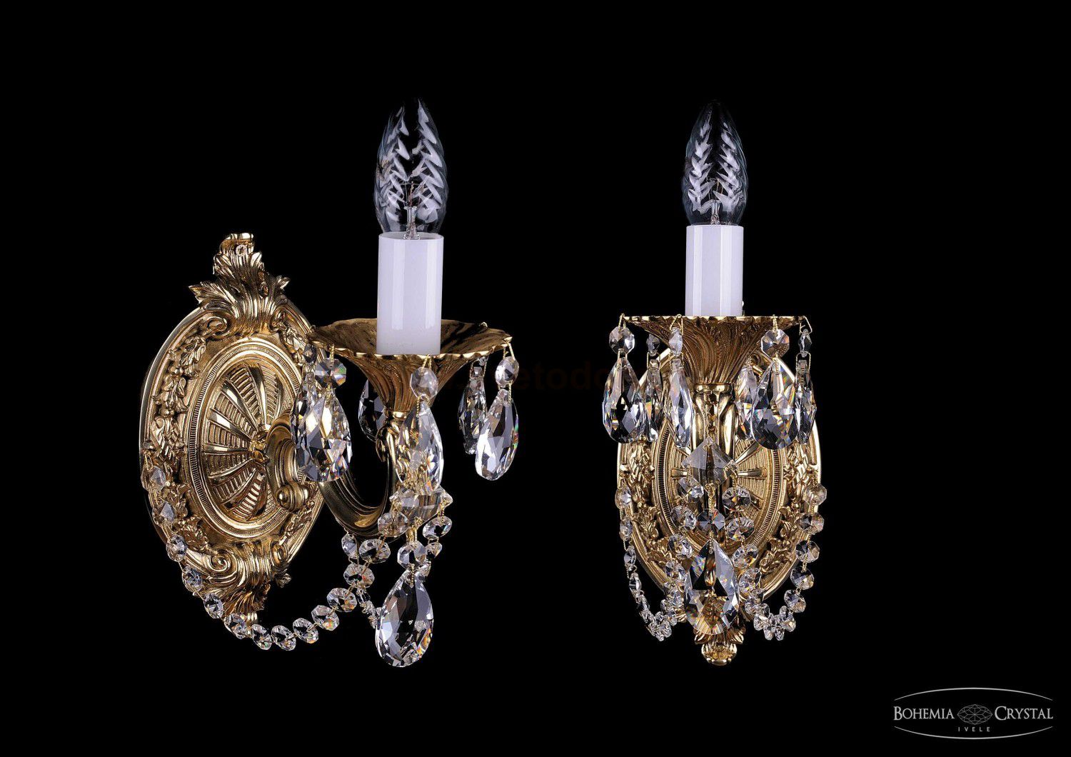 Светильник настенный бра Bohemia Ivele 1700/1/C/G