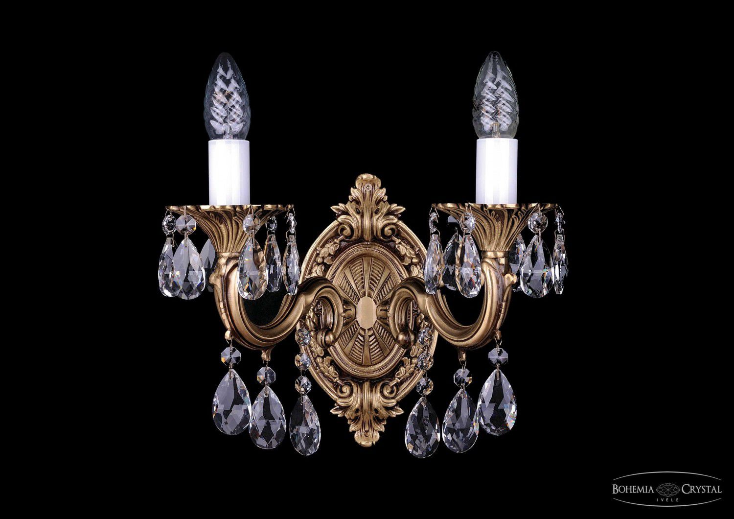 Светильник настенный бра Bohemia Ivele 1700/2/B/FP