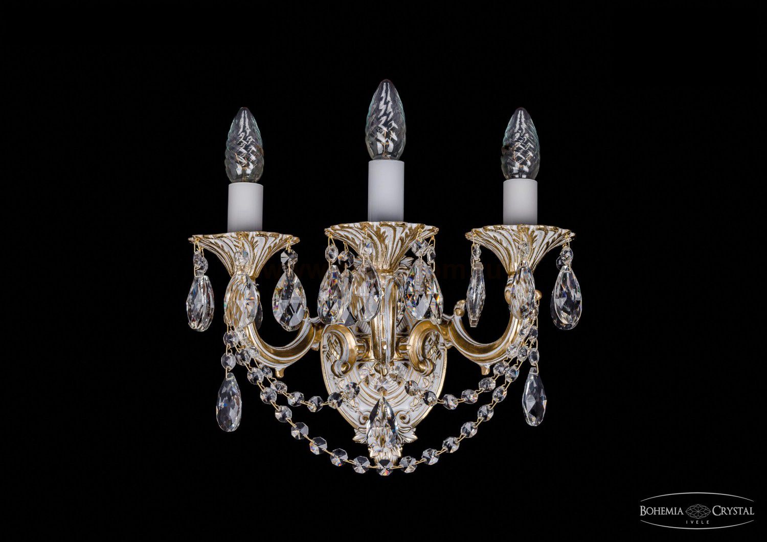 Светильник настенный бра Bohemia Ivele 1700/3/C/GW