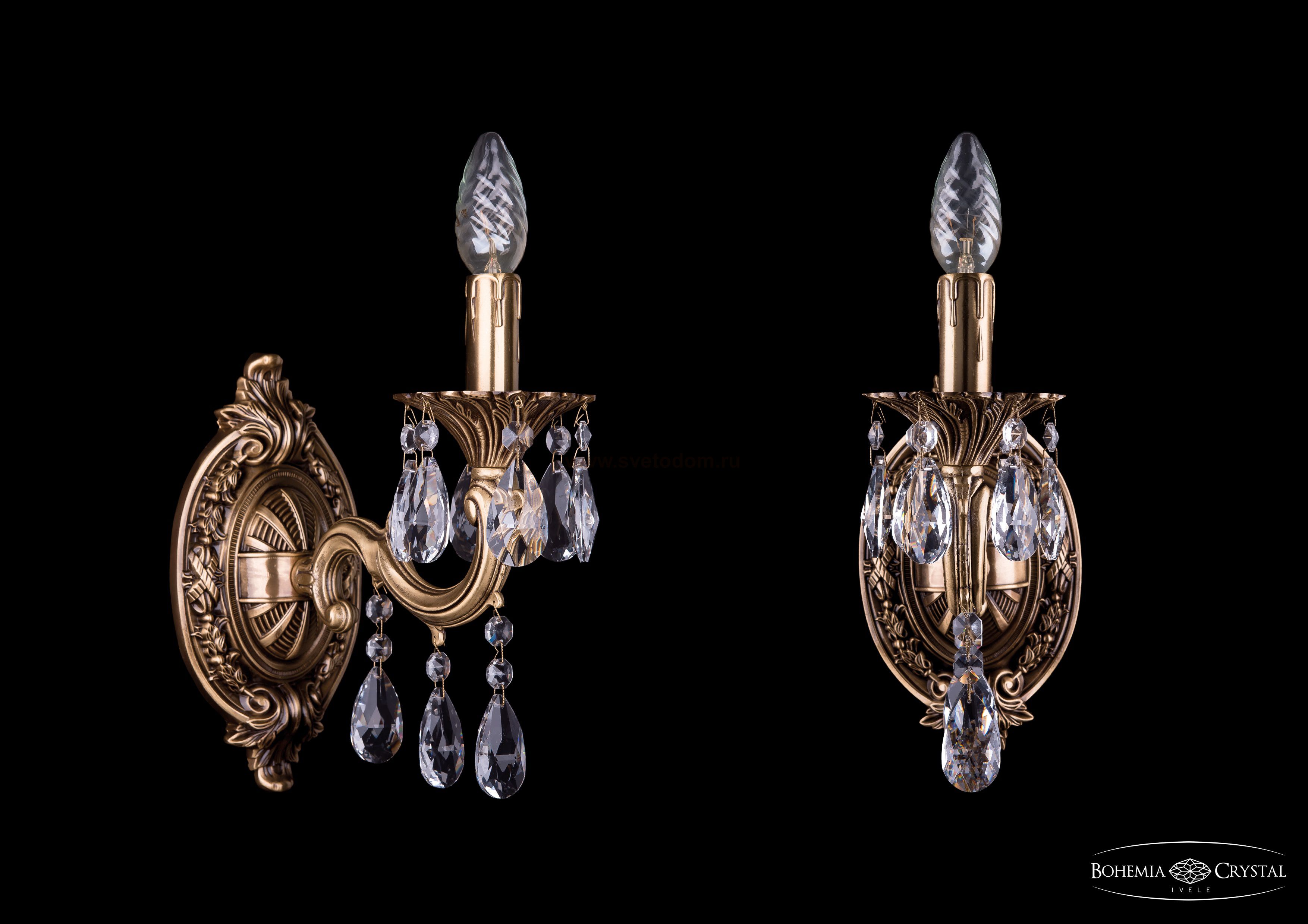 Светильник настенный бра Bohemia Ivele 1702B/1/175/A/FP