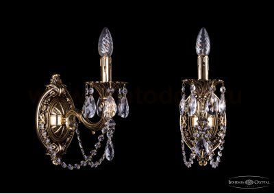 Светильник настенный бра Bohemia Ivele 1702B/1/175/C/GB