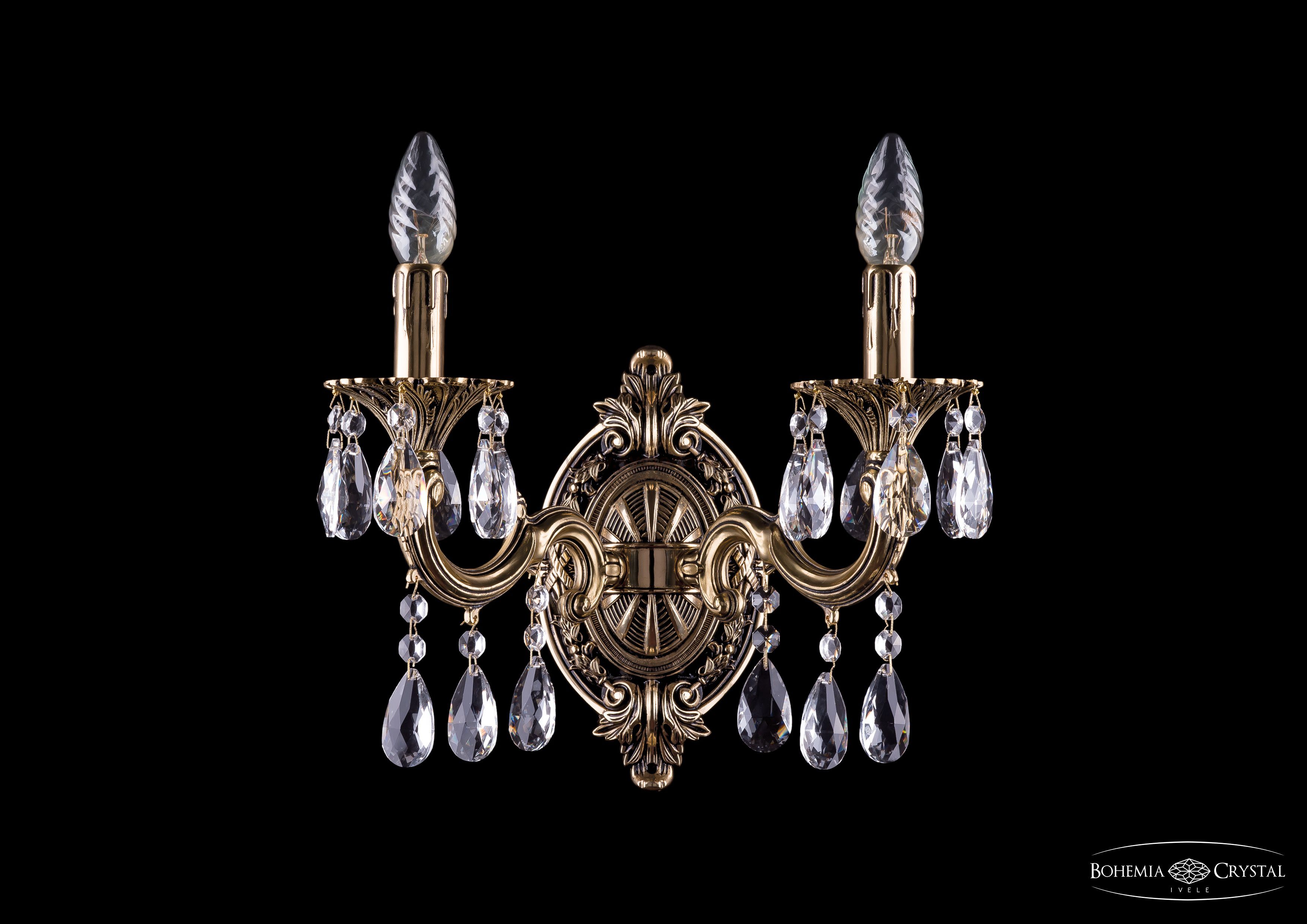Светильник настенный бра Bohemia Ivele 1702B/2/175/A/GB