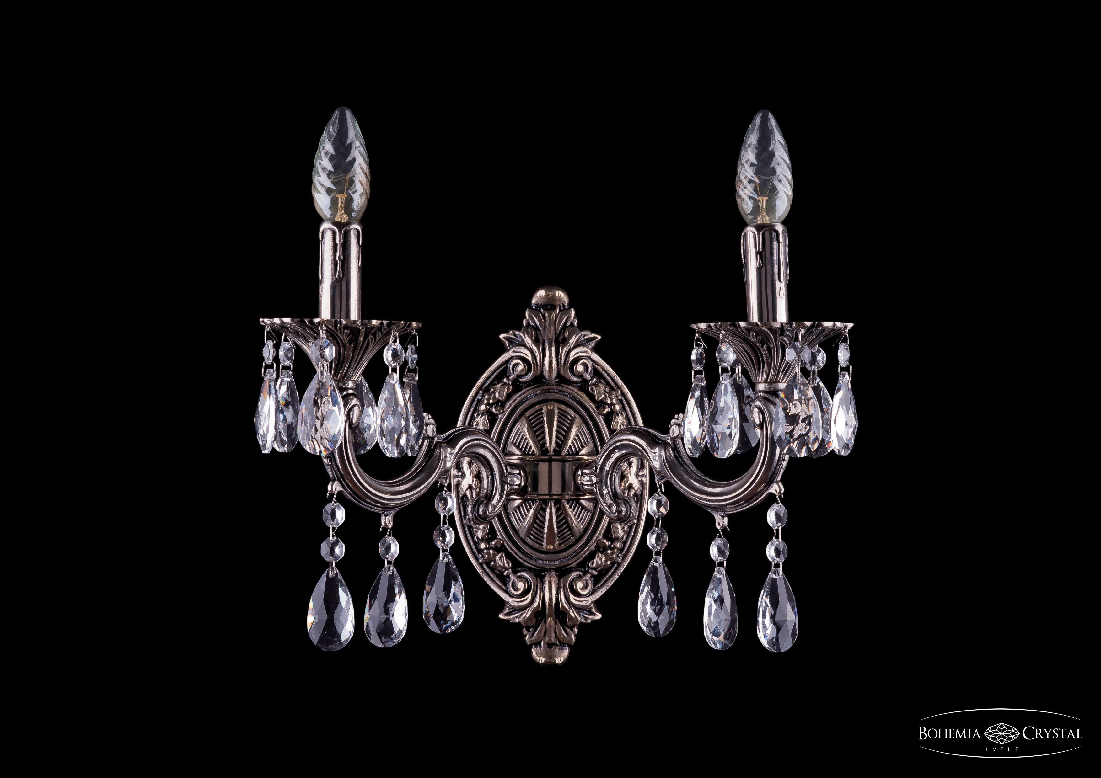 Светильник настенный бра Bohemia Ivele 1702B/2/175/A/NB