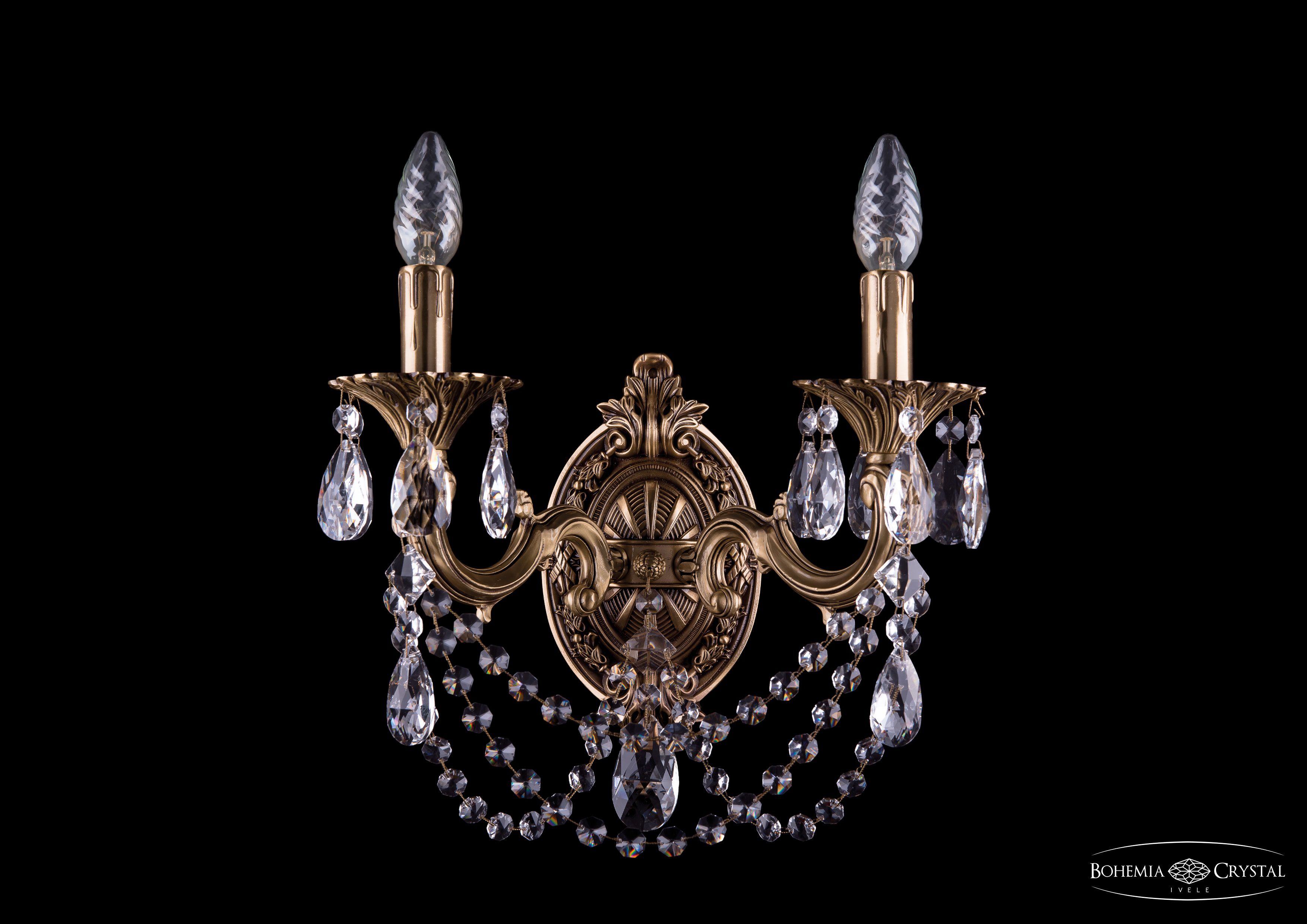 Светильник настенный бра Bohemia Ivele 1702B/2/175/C/FP