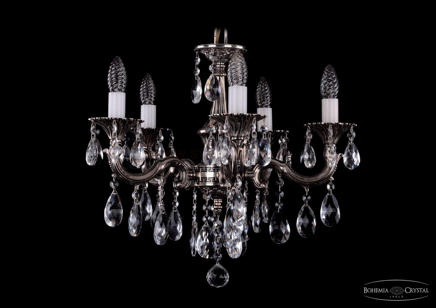 Люстра хрустальная Bohemia Ivele 1702/5/CK175IV/B/NB