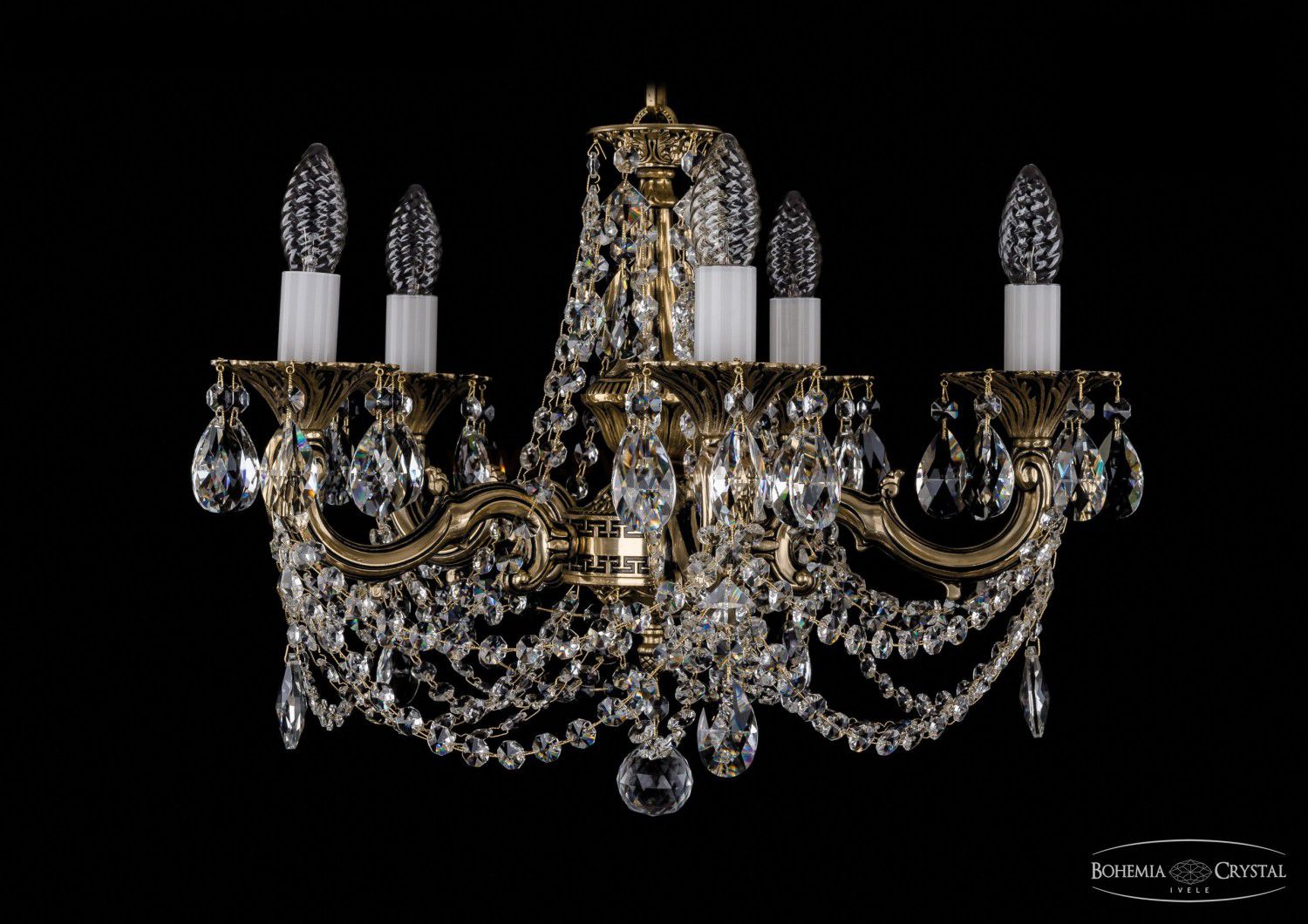 Люстра хрустальная Bohemia Ivele 1702/5/CK175IV/C/GB