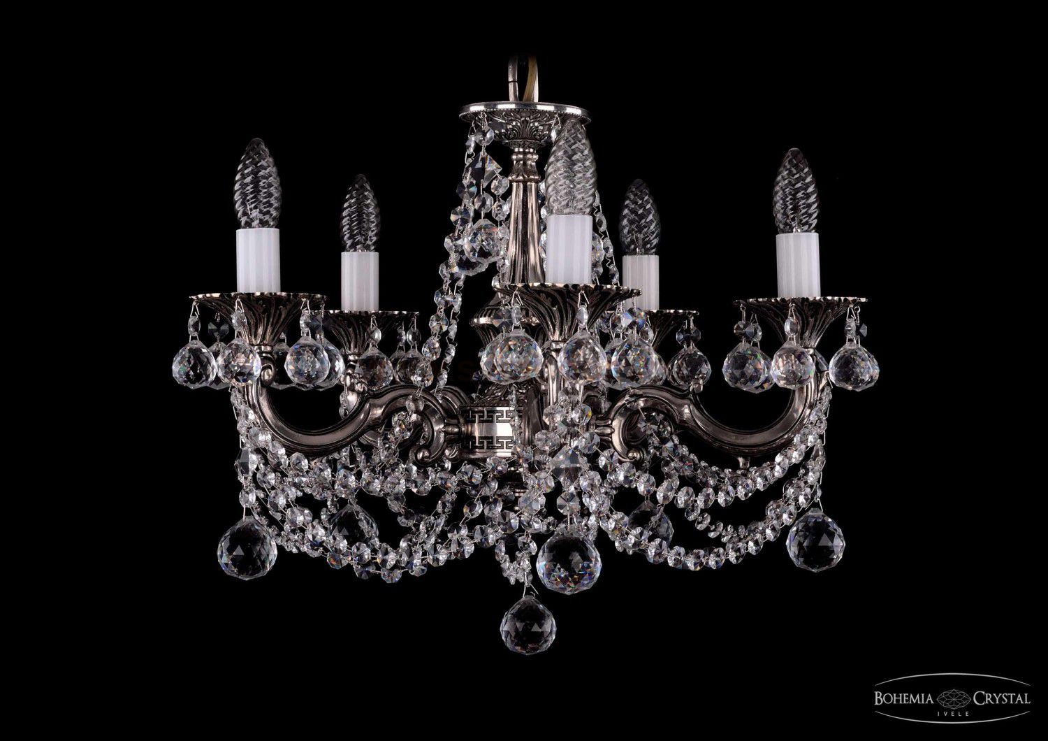 Люстра хрустальная Bohemia Ivele 1701/5/C/NB/Balls