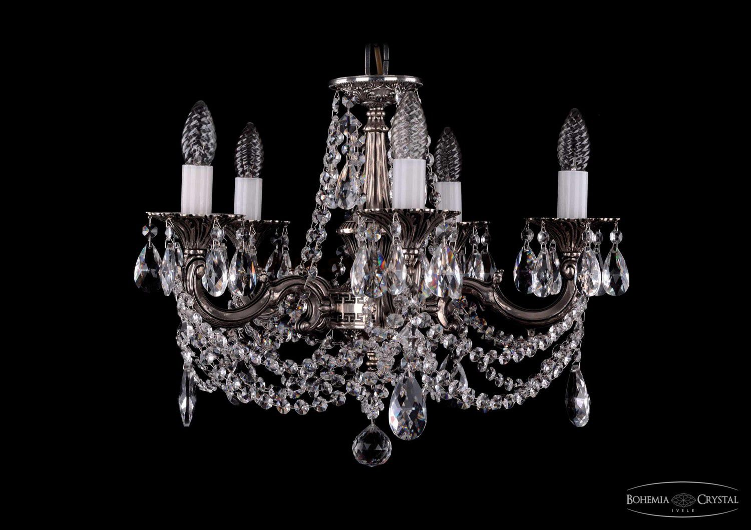 Люстра хрустальная Bohemia Ivele 1702/5/CK175IV/C/NB