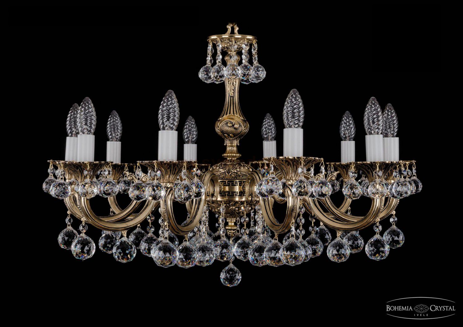 Люстра хрустальная Bohemia Ivele 1702/10/A/GB/Balls
