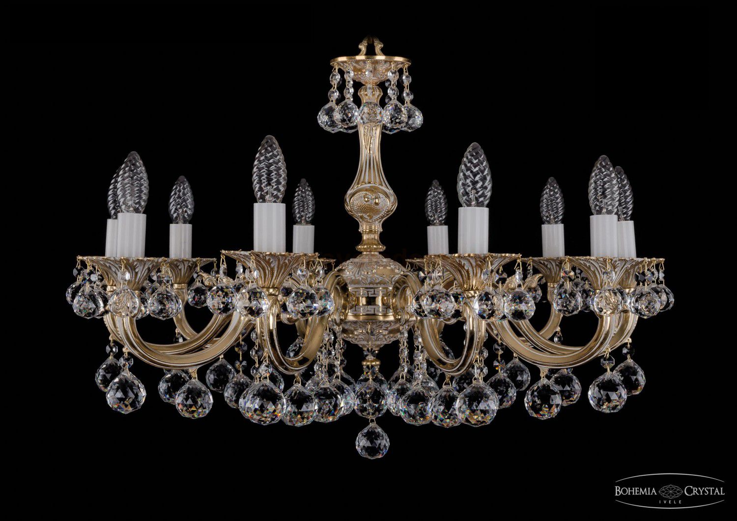 Люстра хрустальная Bohemia Ivele 1702/10/A/GW/Balls