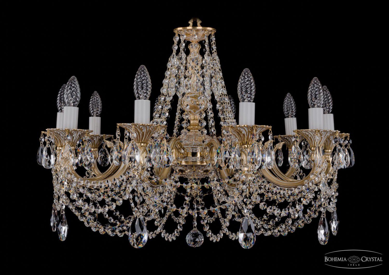 Люстра хрустальная Bohemia Ivele 1702/10/265/C/GW