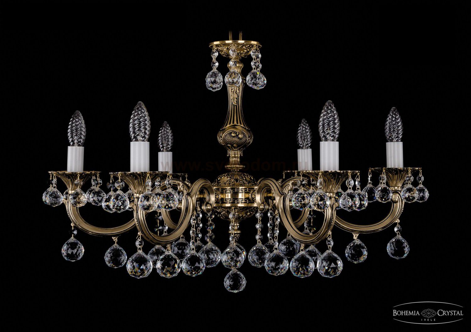 Люстра хрустальная Bohemia Ivele 1702/6/A/GB/Balls