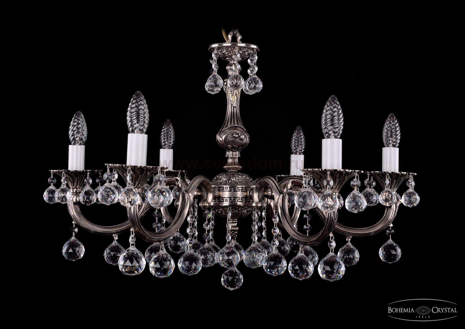 Люстра хрустальная Bohemia Ivele 1702/6/A/NB/Balls