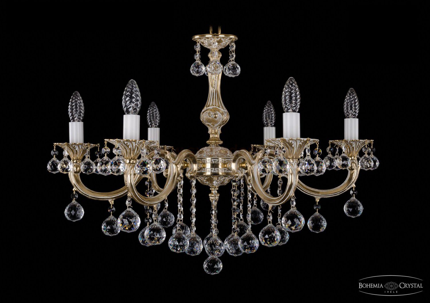 Люстра хрустальная Bohemia Ivele 1702/6/B/GW/Balls