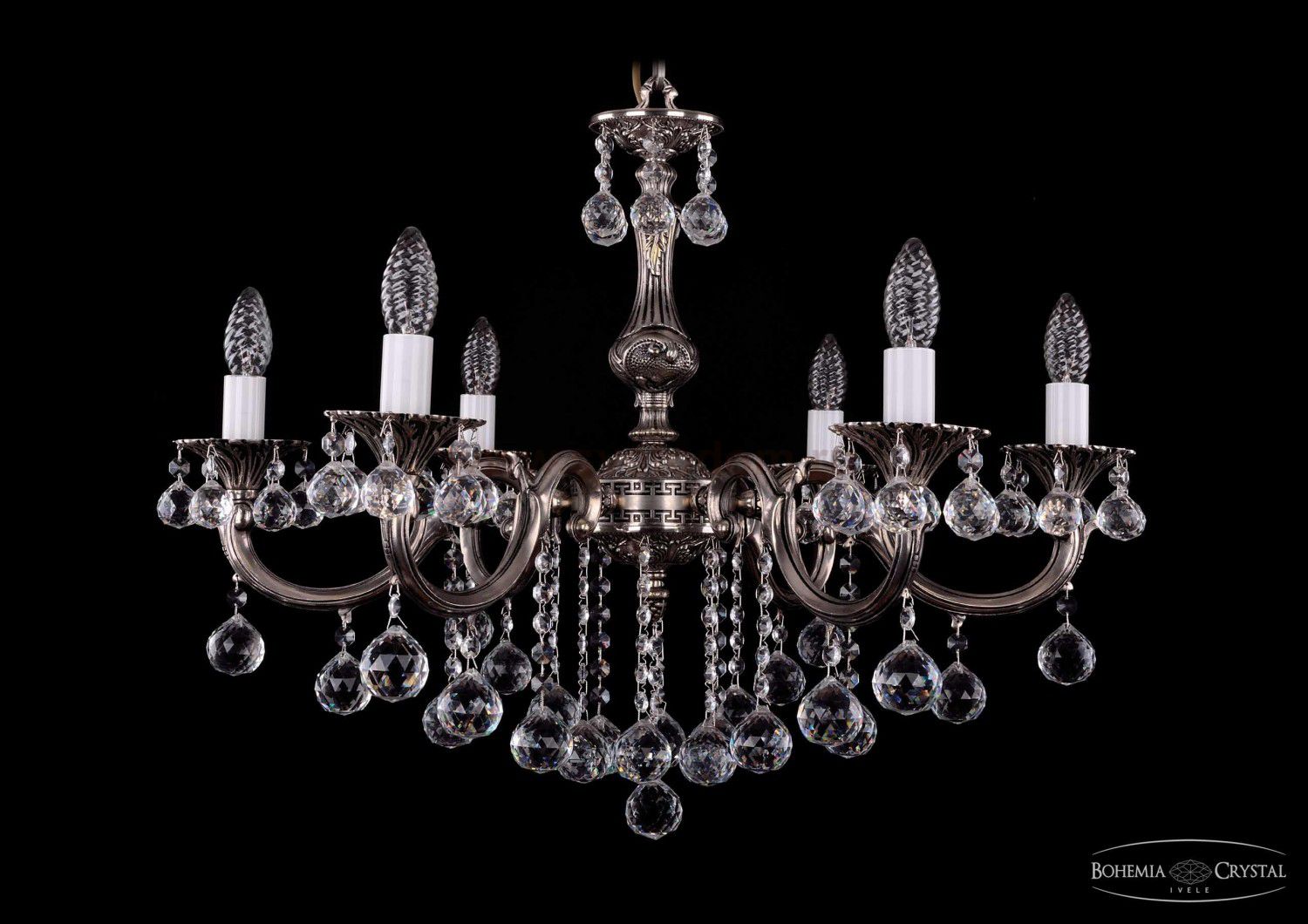 Люстра хрустальная Bohemia Ivele 1702/6/B/NB/Balls
