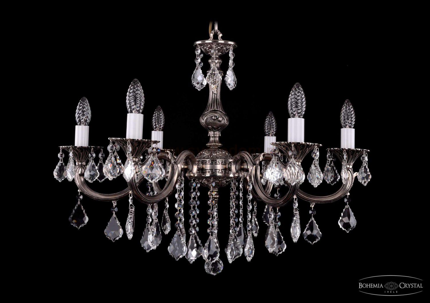 Люстра хрустальная Bohemia Ivele 1702/6/B/NB/Leafs