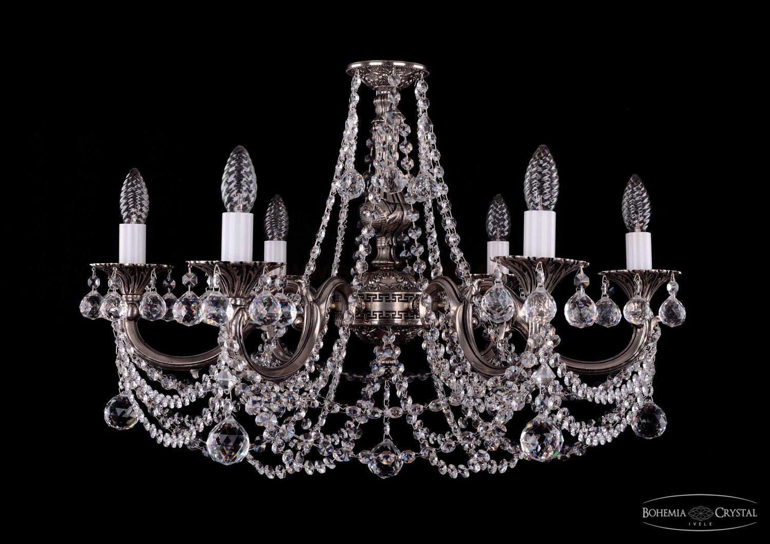 Люстра хрустальная Bohemia Ivele 1702/6/C/NB/Balls