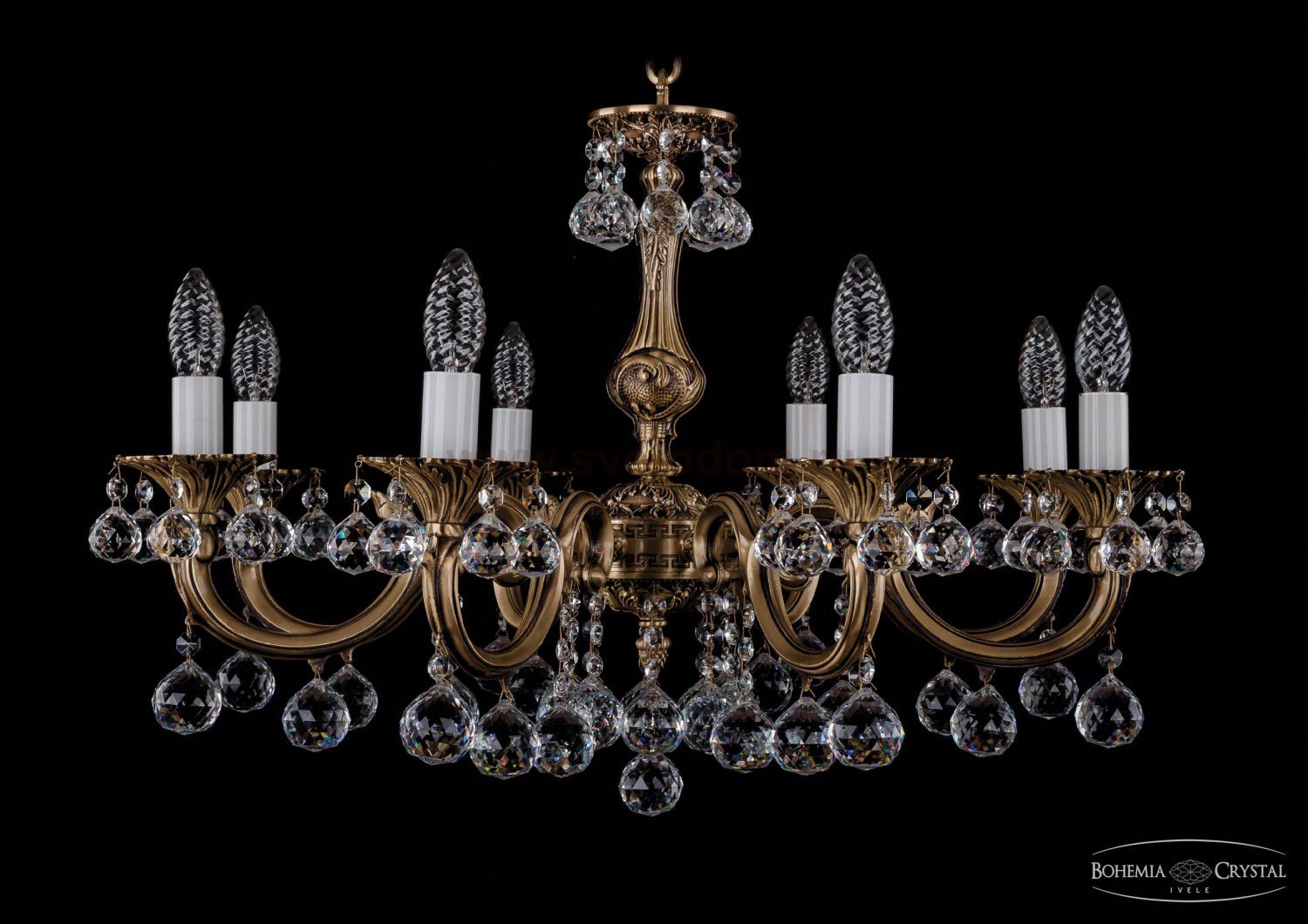 Люстра хрустальная Bohemia Ivele 1702/8/A/FP/Balls