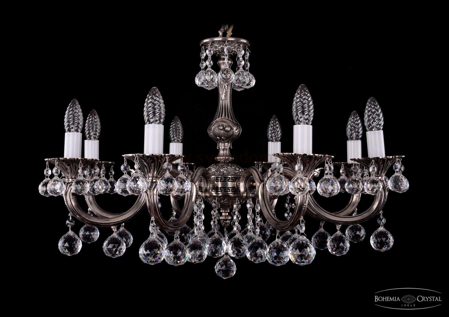 Люстра хрустальная Bohemia Ivele 1702/8/A/NB/Balls