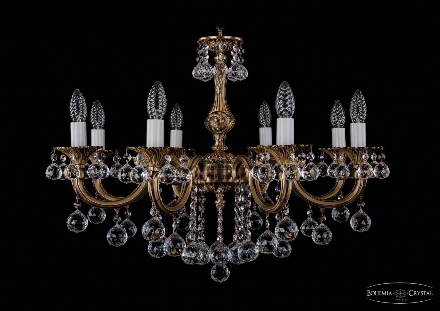 Люстра хрустальная Bohemia Ivele 1702/8/B/FP/Balls