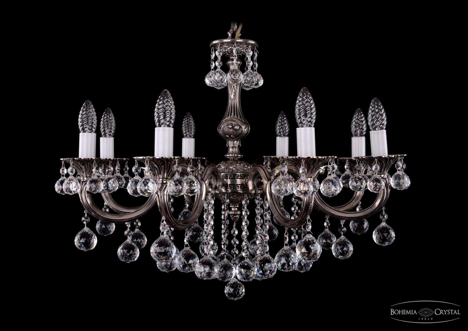 Люстра хрустальная Bohemia Ivele 1702/8/B/NB/Balls