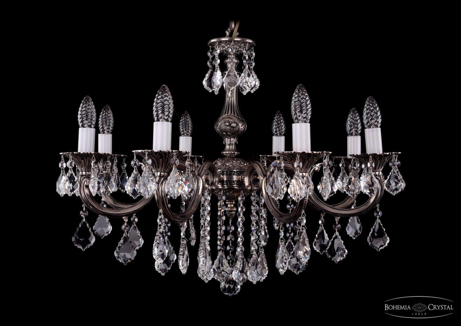 Люстра хрустальная Bohemia Ivele 1702/8/B/NB/Leafs