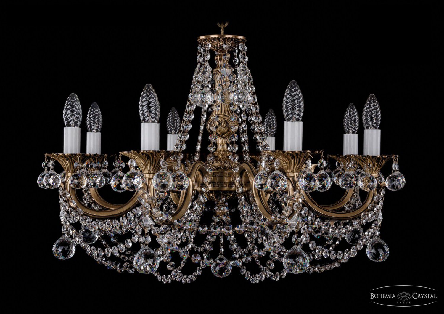 Люстра хрустальная Bohemia Ivele 1702/8/C/FP/Balls