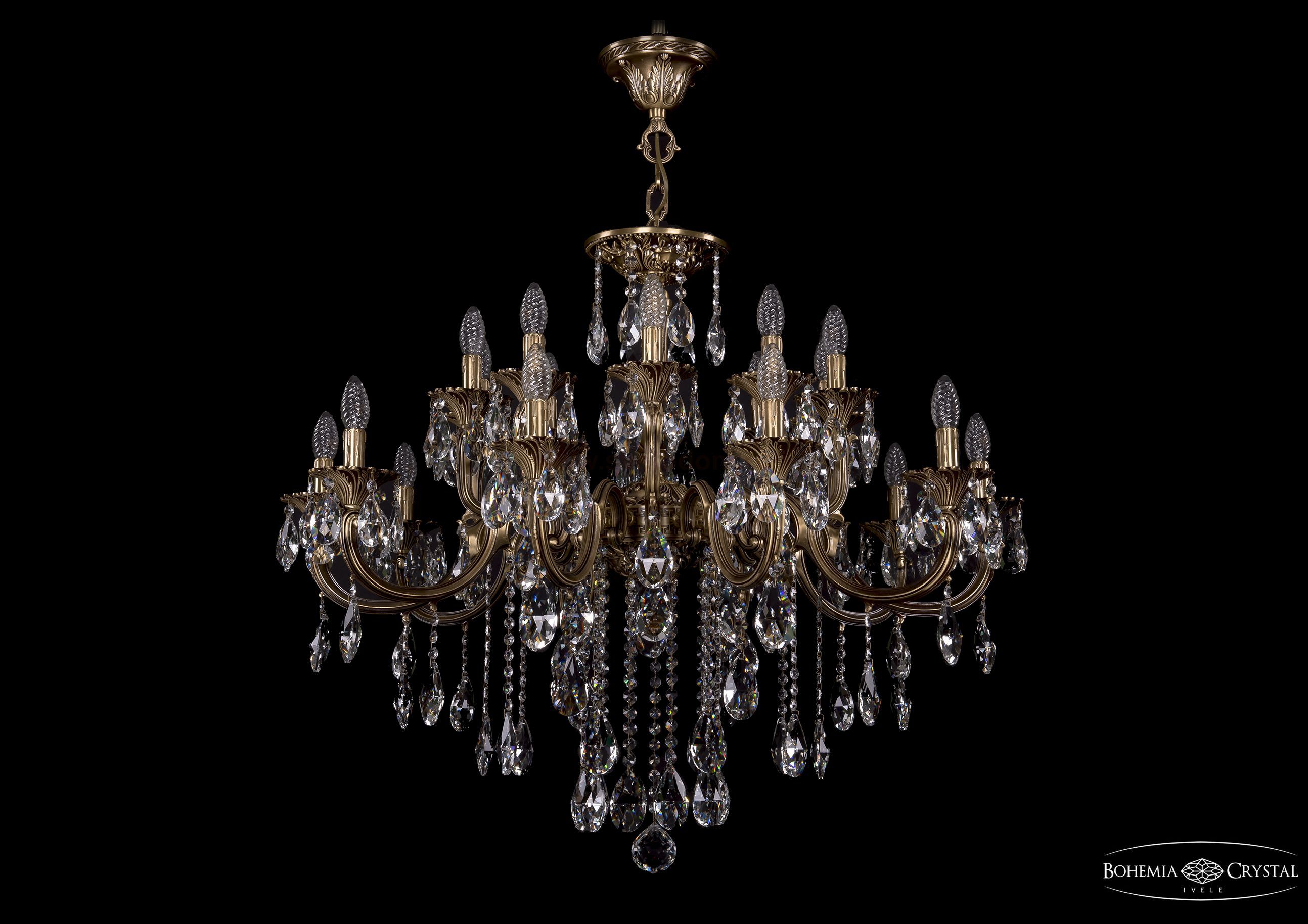 Люстра хрустальная Bohemia Ivele 1702/10+10/335+150/B/FP