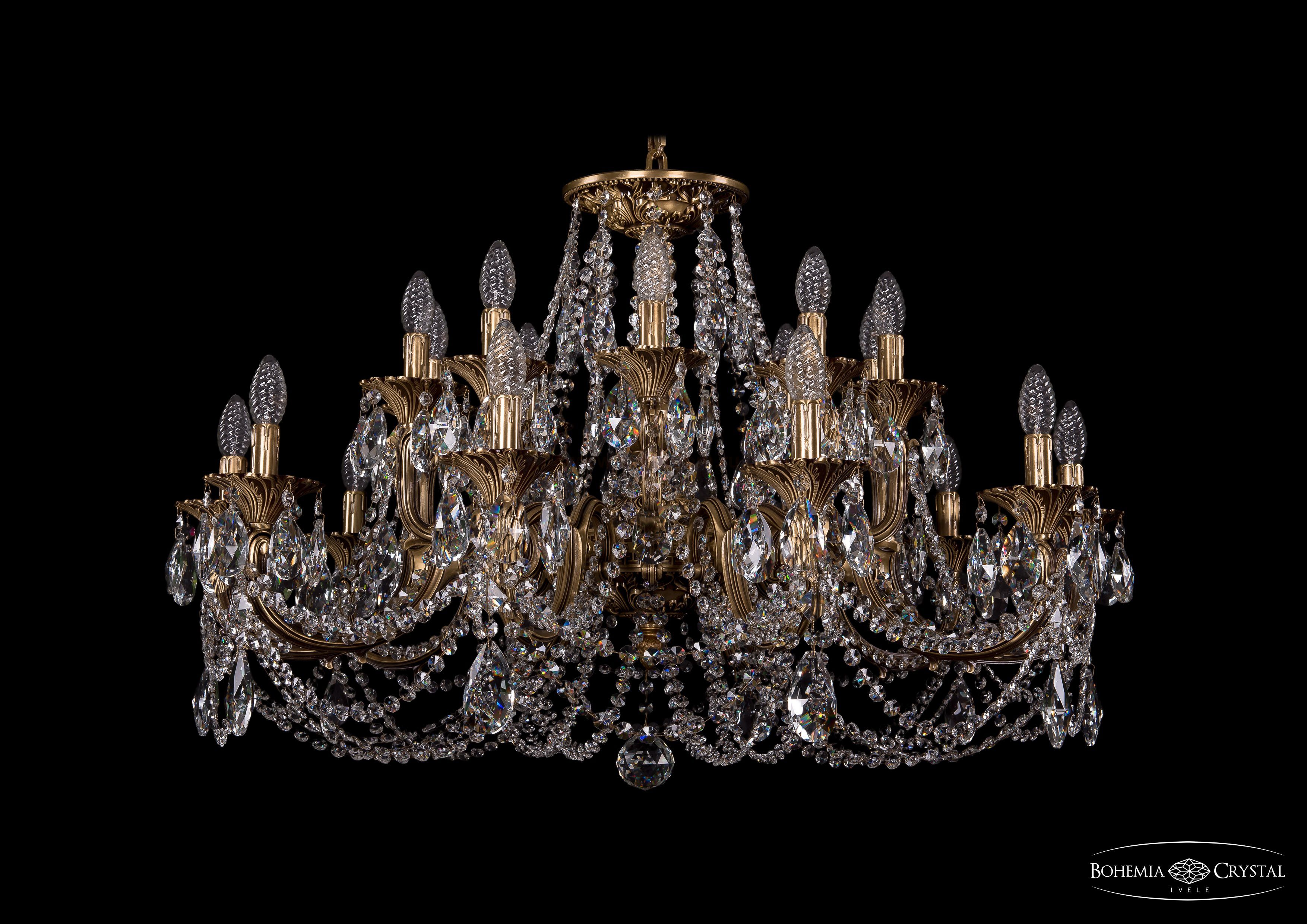 Люстра хрустальная Bohemia Ivele 1702/10+10/335+150/C/FP