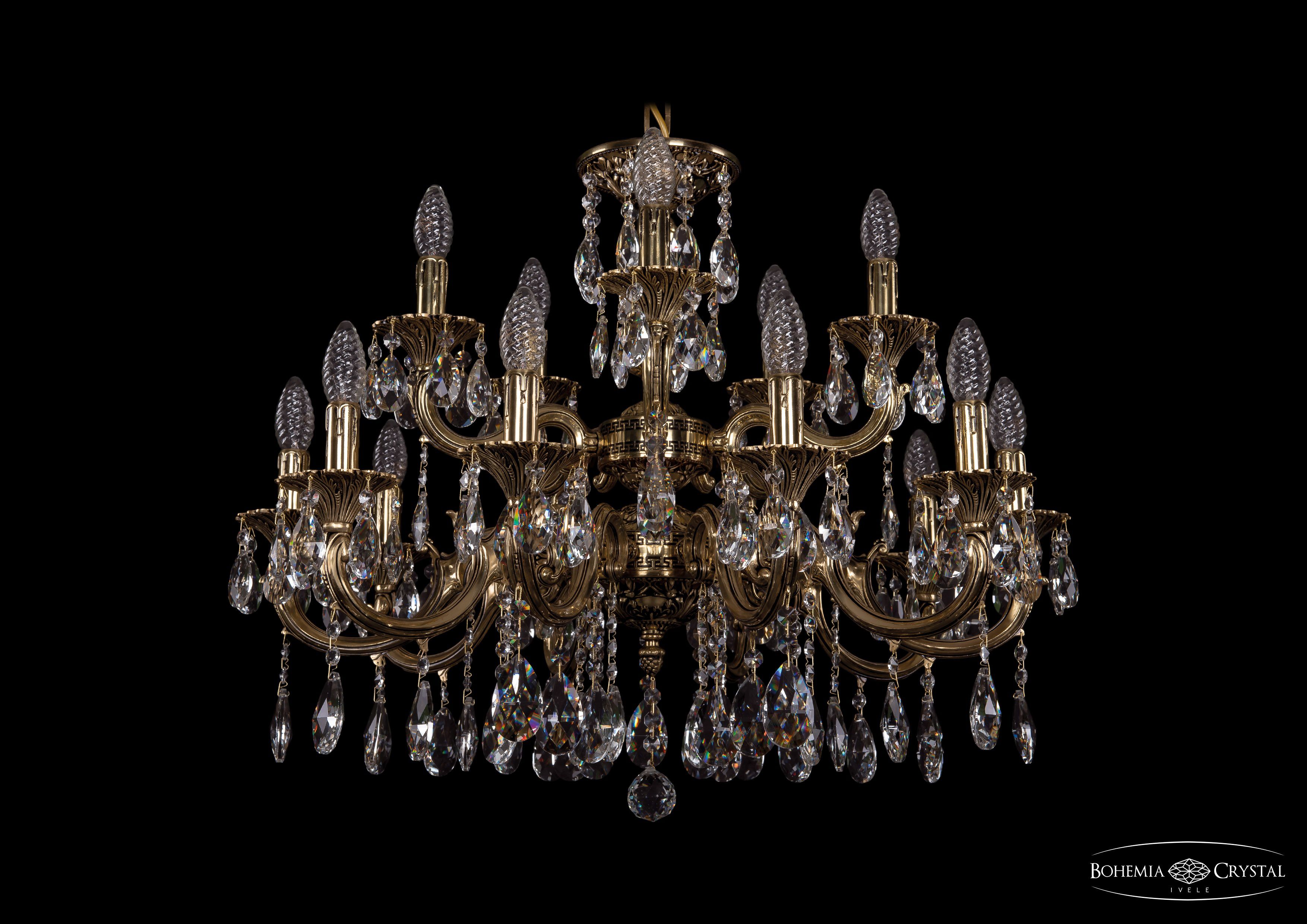 Люстра хрустальная Bohemia Ivele 1722/10+5/265+181/A/GB