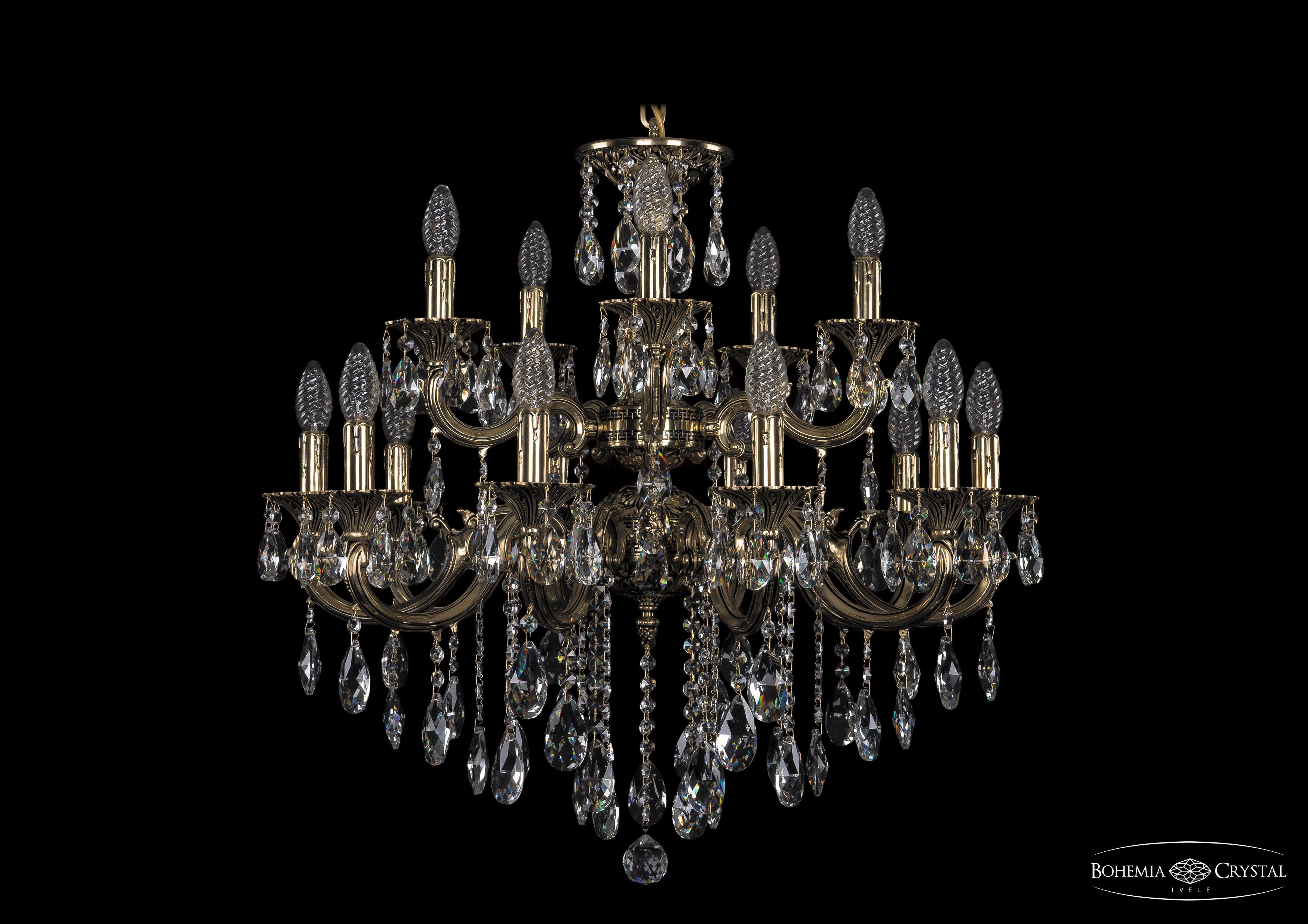 Люстра хрустальная Bohemia Ivele 1722/10+5/265+181/B/GB