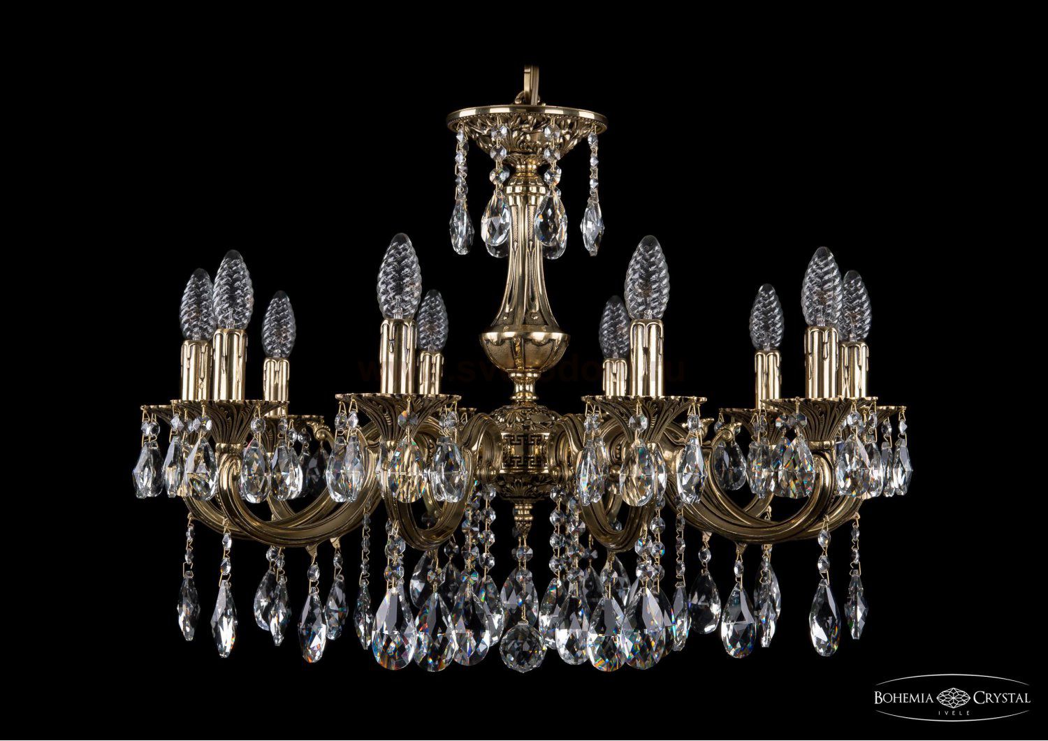 Люстра хрустальная Bohemia Ivele 1702/10/250/A/GB