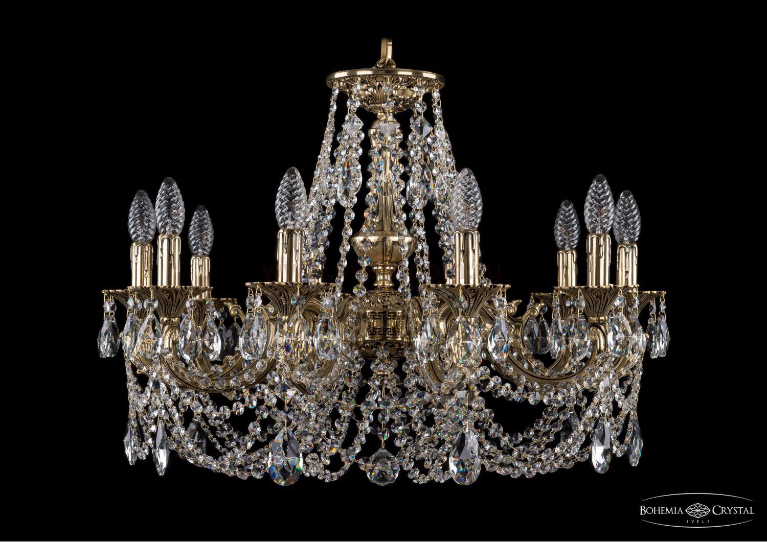 Люстра хрустальная Bohemia Ivele 1702/10/250/C/GB