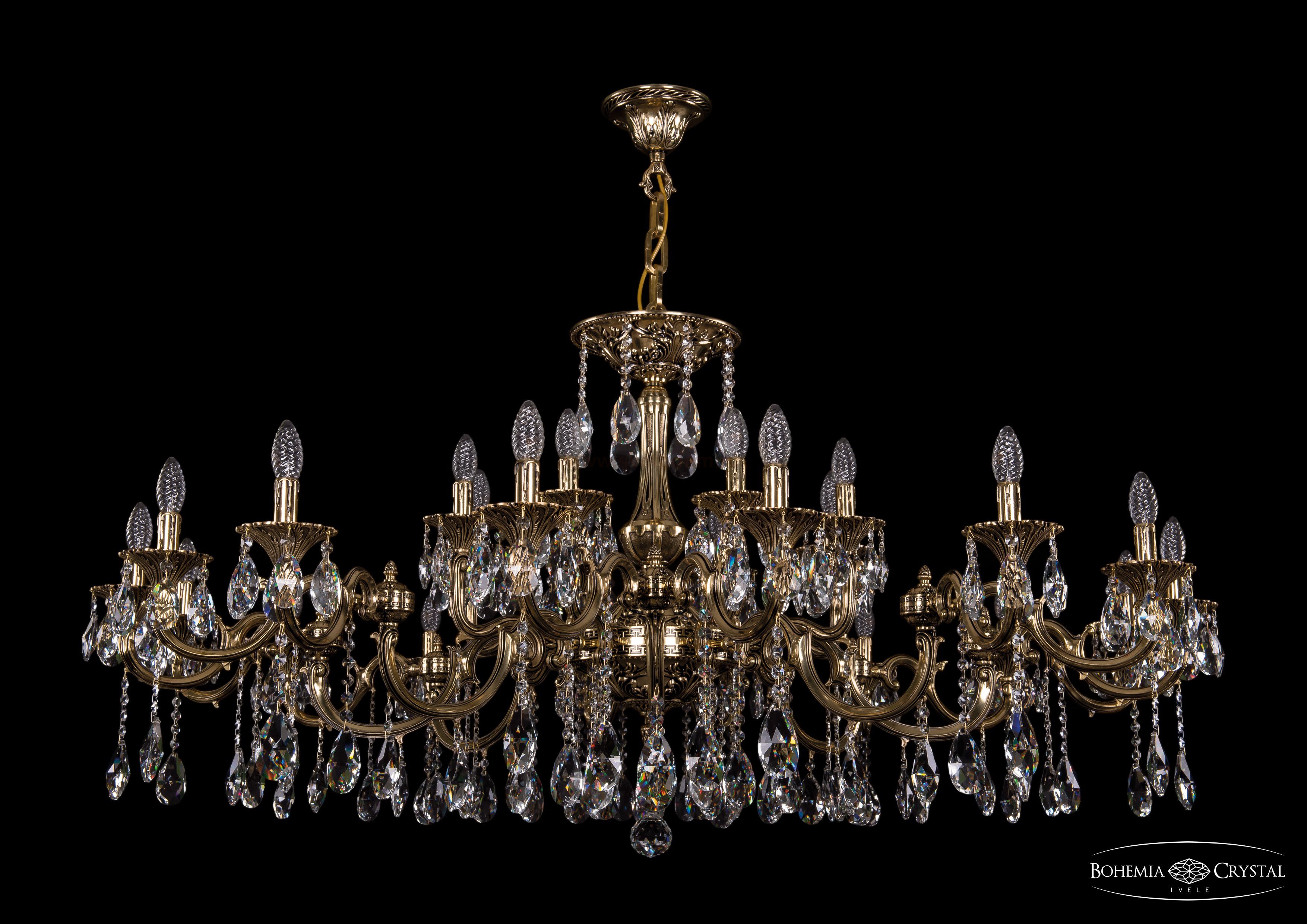 Люстра хрустальная Bohemia Ivele 1702/16+8/335+265+150/A/GB