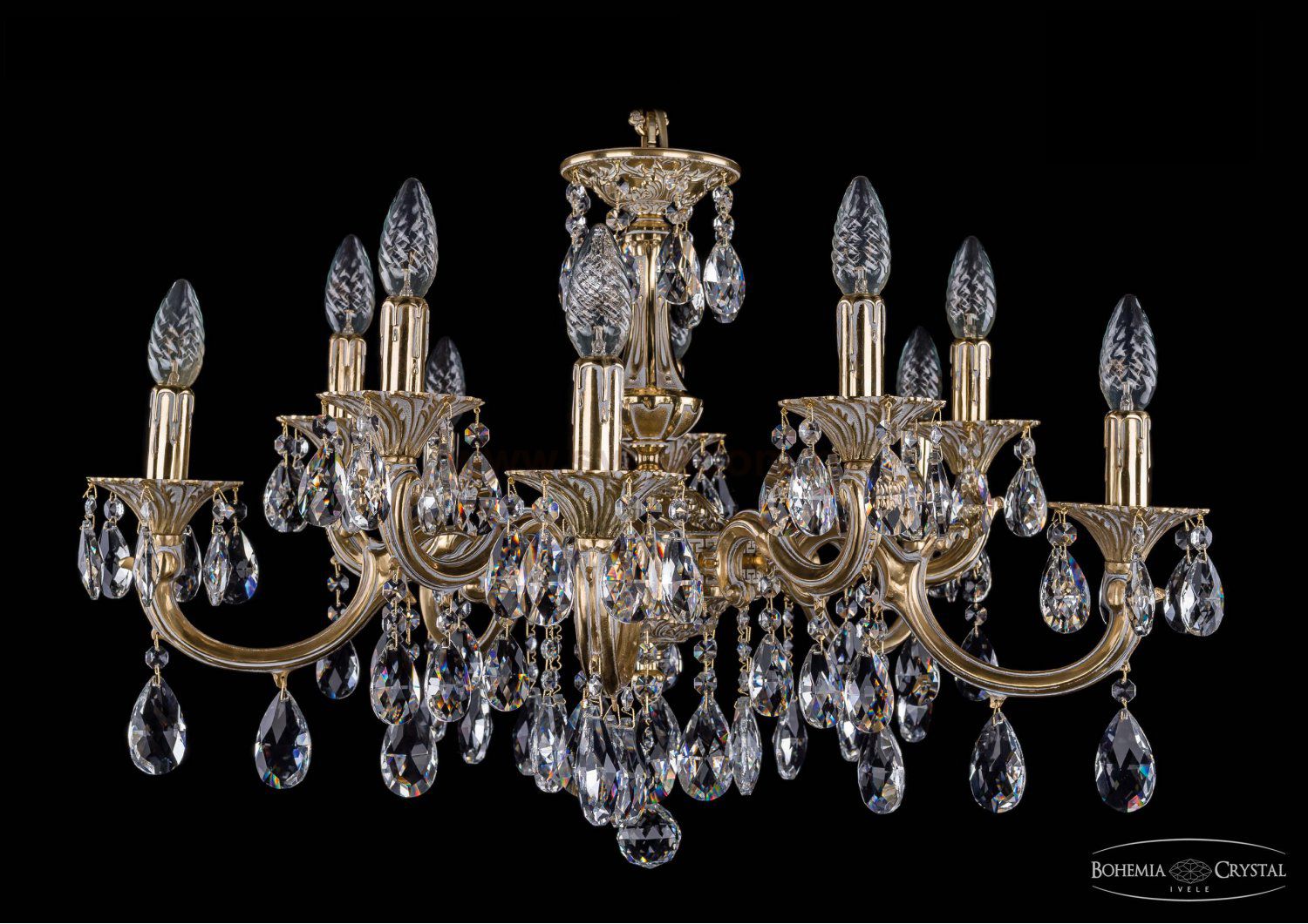 Люстра хрустальная Bohemia Ivele 1702/5+5/250+175/A/GW