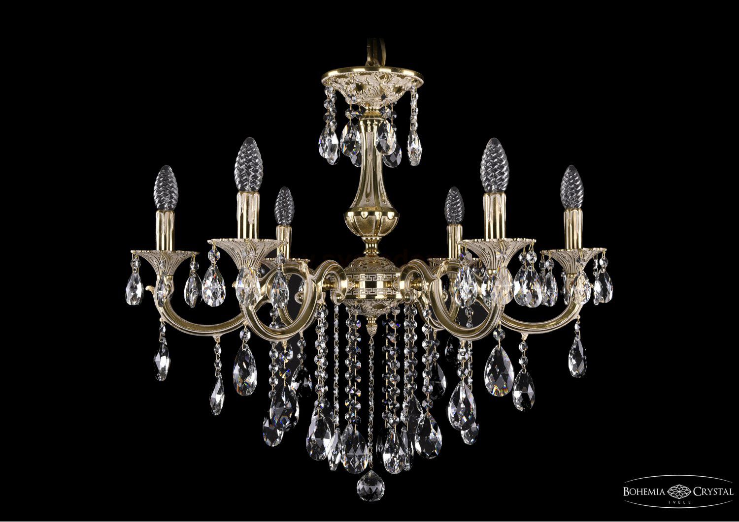 Люстра хрустальная Bohemia Ivele 1702/6/250/B/GI