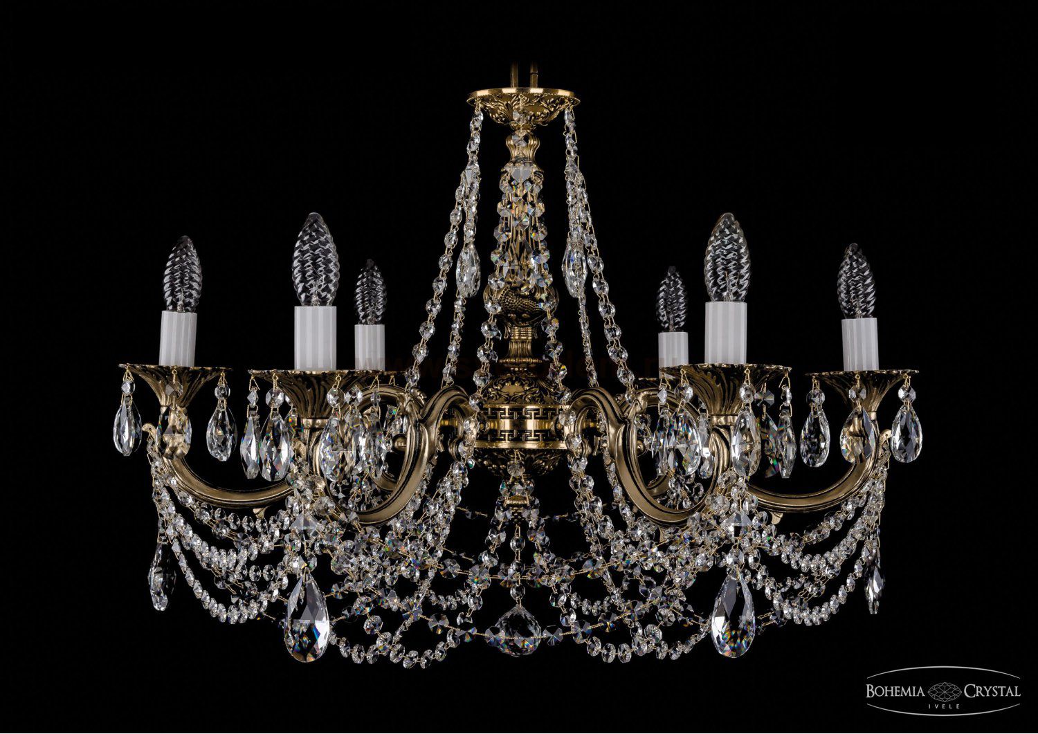 Люстра хрустальная Bohemia Ivele 1702/6/250/C/GB