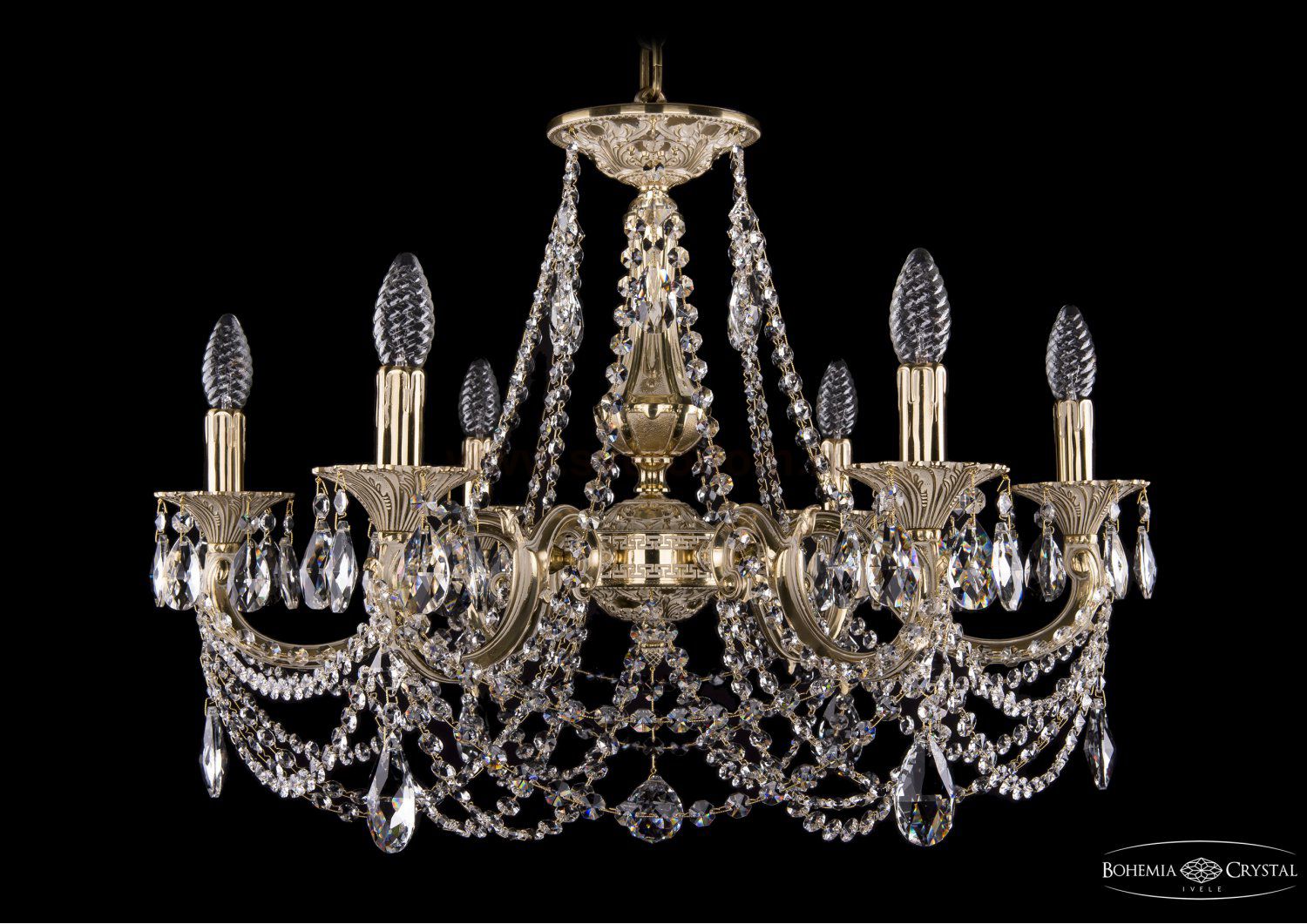 Люстра хрустальная Bohemia Ivele 1702/6/250/C/GI