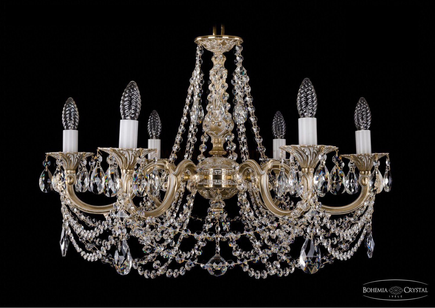 Люстра хрустальная Bohemia Ivele 1702/6/250/C/GW