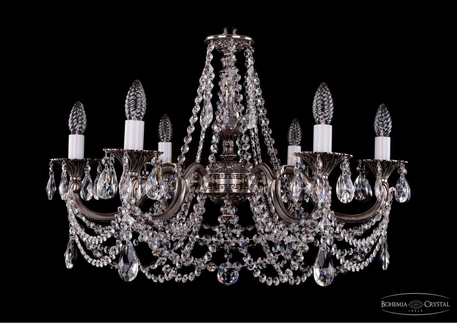 Люстра хрустальная Bohemia Ivele 1702/6/250/C/NB