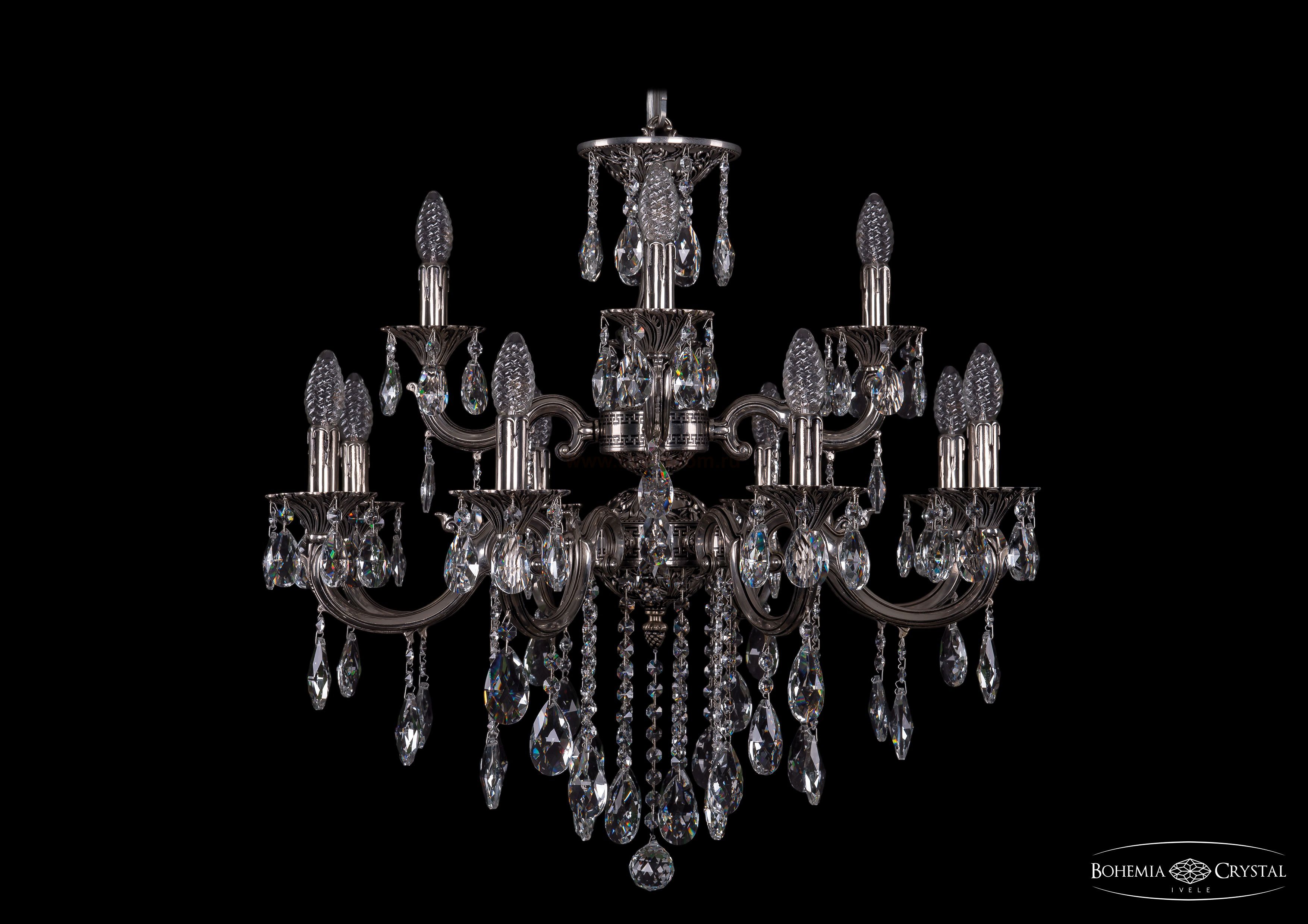Люстра хрустальная Bohemia Ivele 1722/8+4/265+181/B/NB