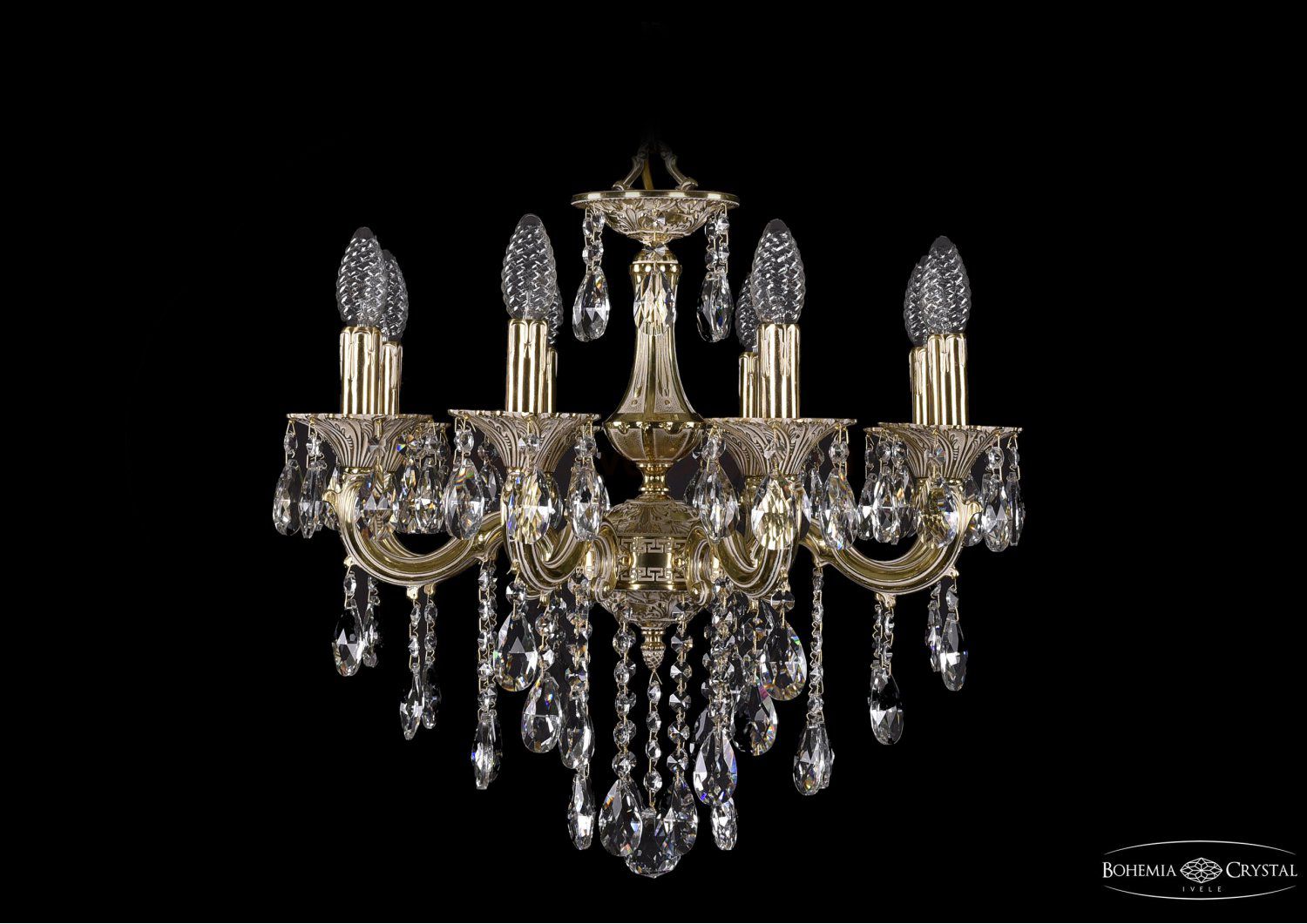 Люстра хрустальная Bohemia Ivele 1702/8/175/B/GI