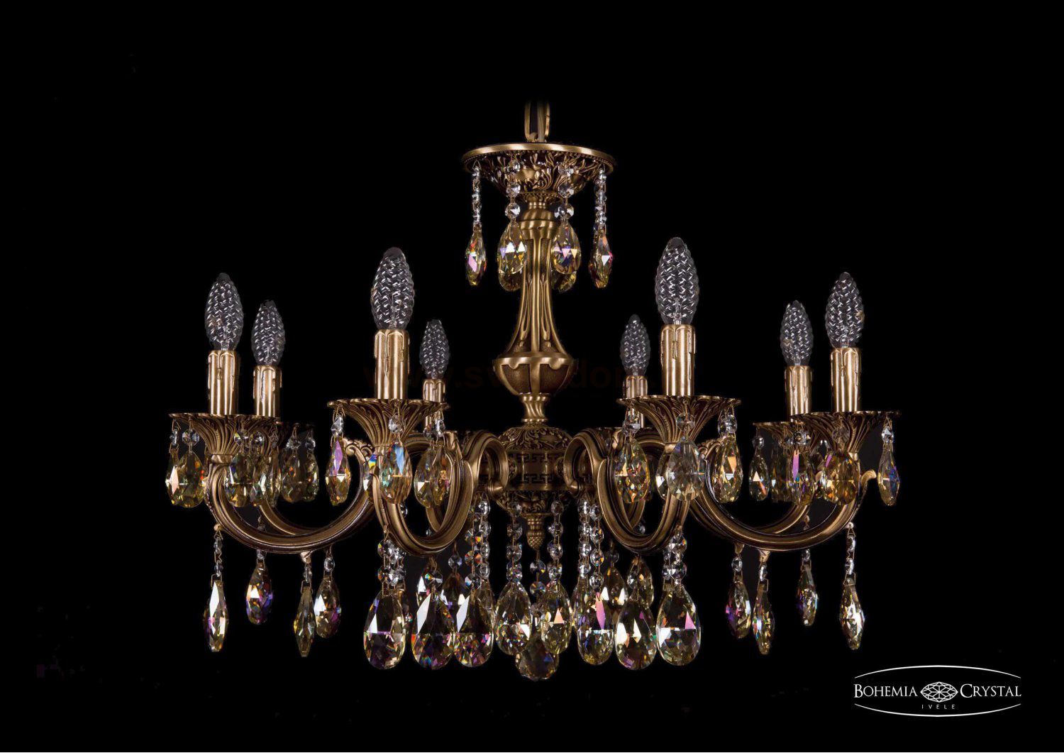 Люстра хрустальная Bohemia Ivele 1702/8/250/A/FP/K701
