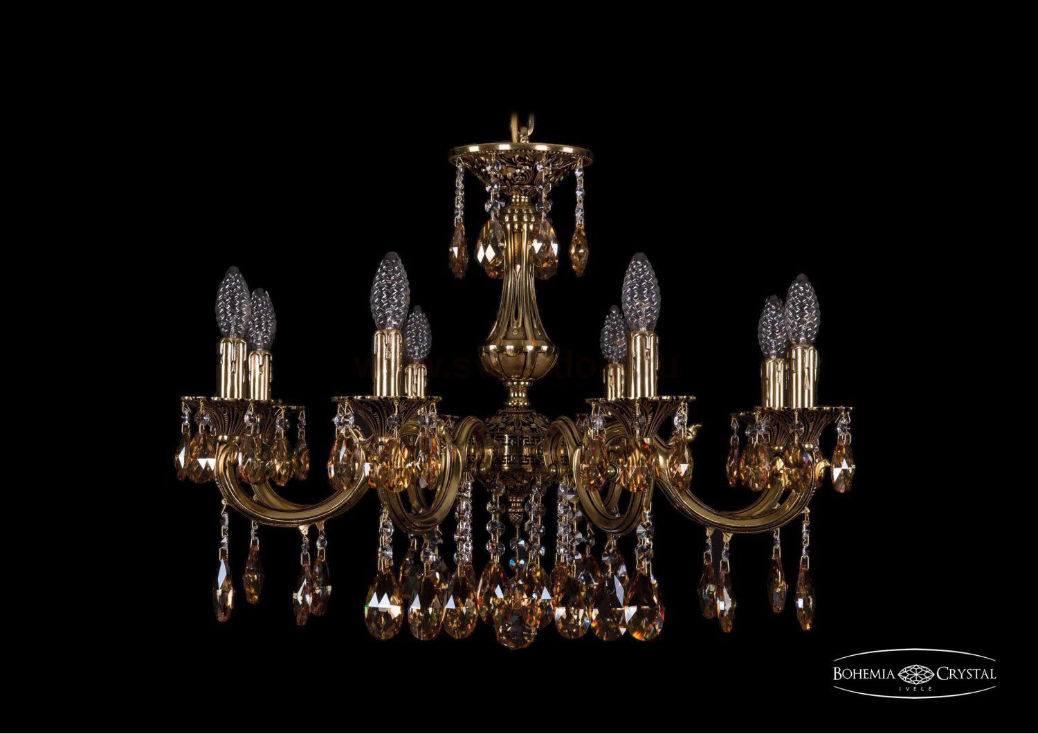 Люстра хрустальная Bohemia Ivele 1702/8/250/A/GB/K721