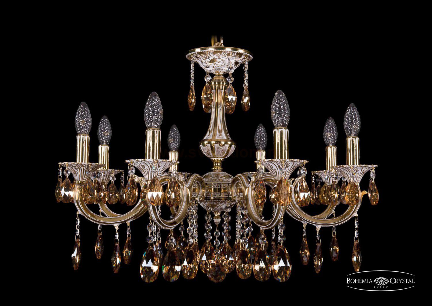 Люстра хрустальная Bohemia Ivele 1702/8/250/A/GW/K721