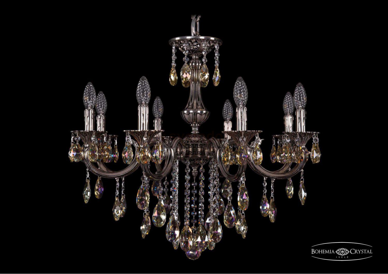 Люстра хрустальная Bohemia Ivele 1702/8/250/B/NB/K701