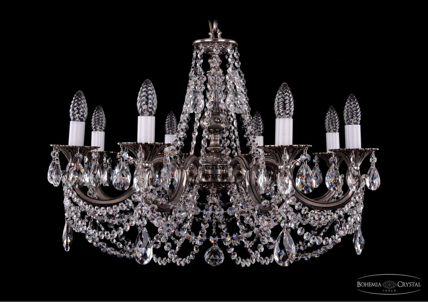 Люстра хрустальная Bohemia Ivele 1702/8/250/C/NB