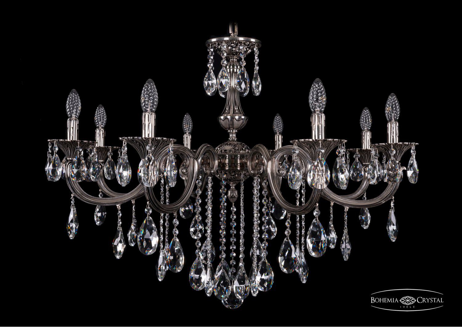 Люстра хрустальная Bohemia Ivele 1702/8/300/B/NB
