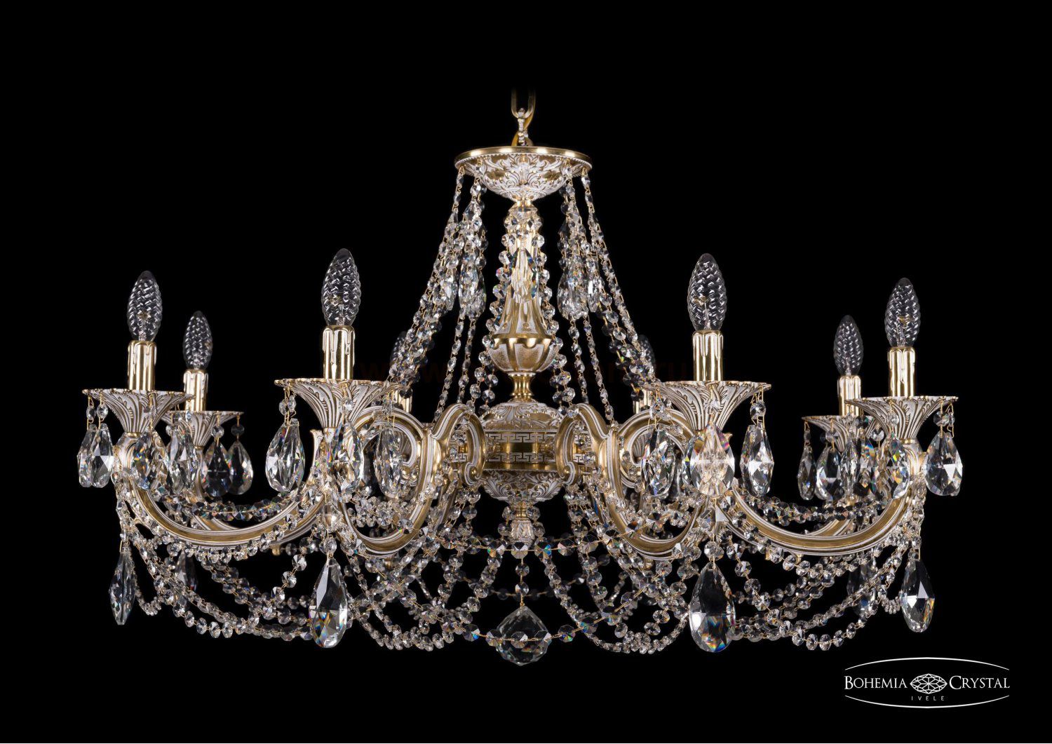 Люстра хрустальная Bohemia Ivele 1702/8/300/C/GW